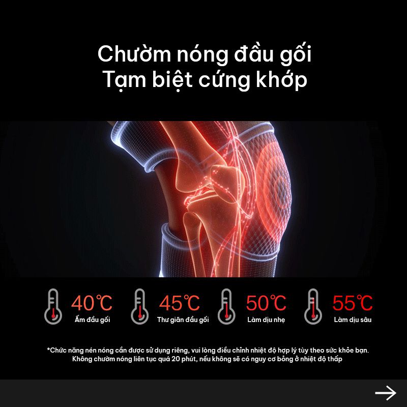 Máy massage đầu gối  