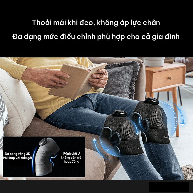 Máy massage đầu gối dùng pin