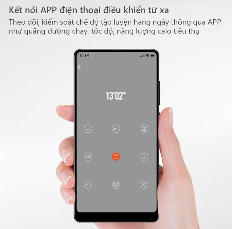 Điều khiển máy chạy bộ bằng điện thoại
