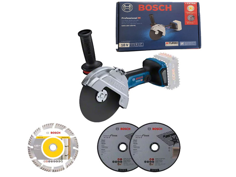 Máy mài góc Bosch GWS 18V-180 PC solo (chưa pin, sạc) 06019H6E01