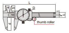 Thước kẹp đồng hồ Insize 1311-150A