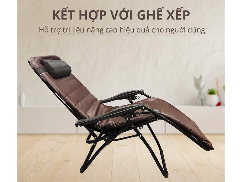 Nệm massage toàn thân Kachi MK339 thiết kế nhỏ gọn, êm ái