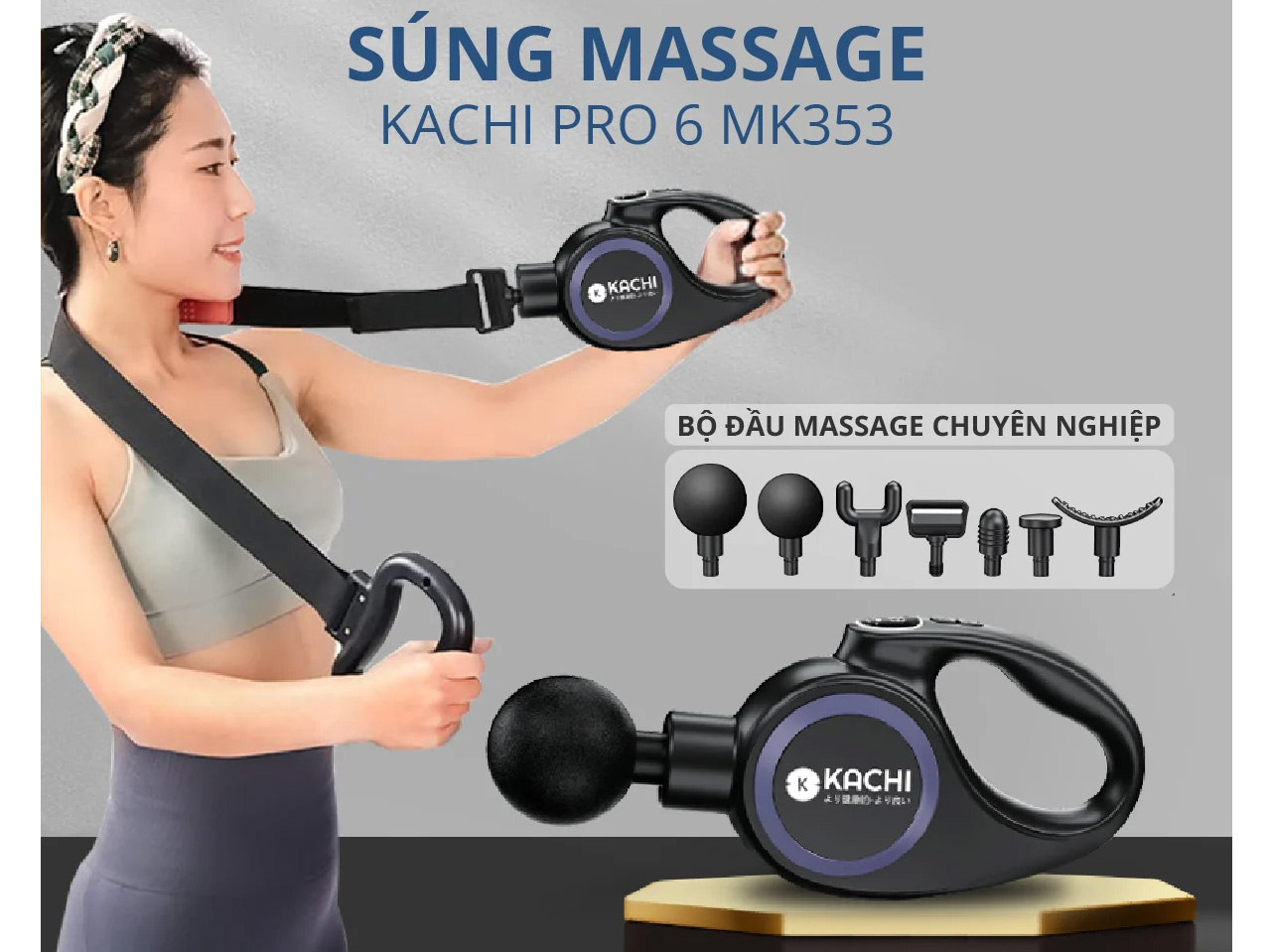 Súng massage Kachi MK353 Pro