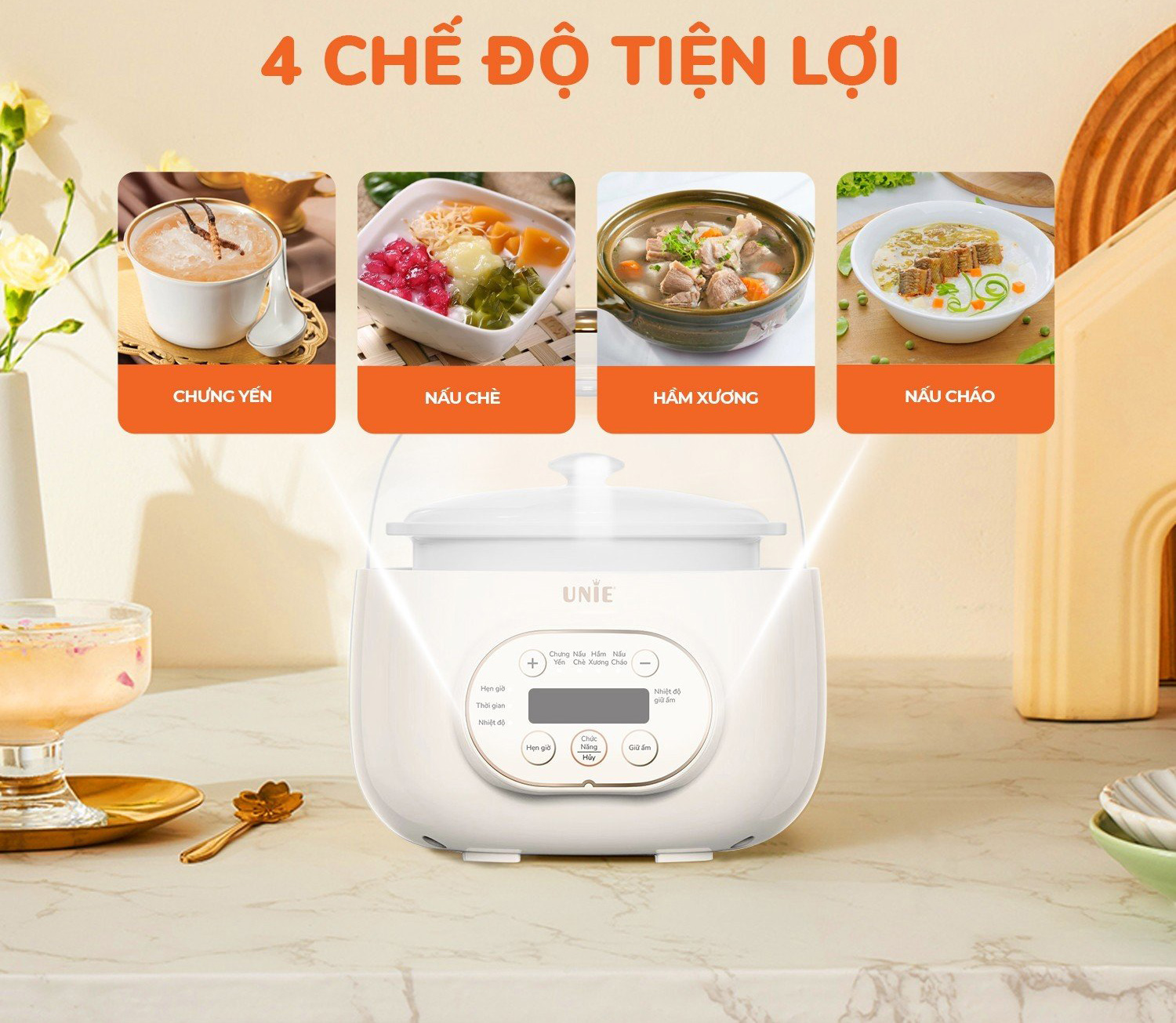 Nồi nấu chậm UNIE USC102W