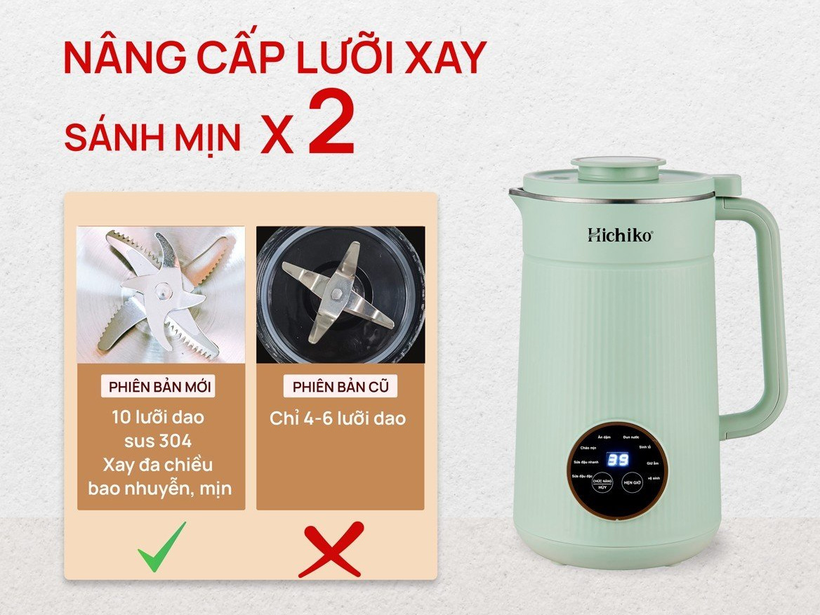 Máy làm sữa hạt Hichiko HC-3502 - 1 lít