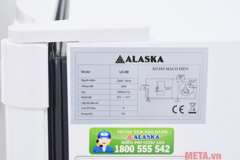 Tủ mát mini Alaska 50 lít LC-50