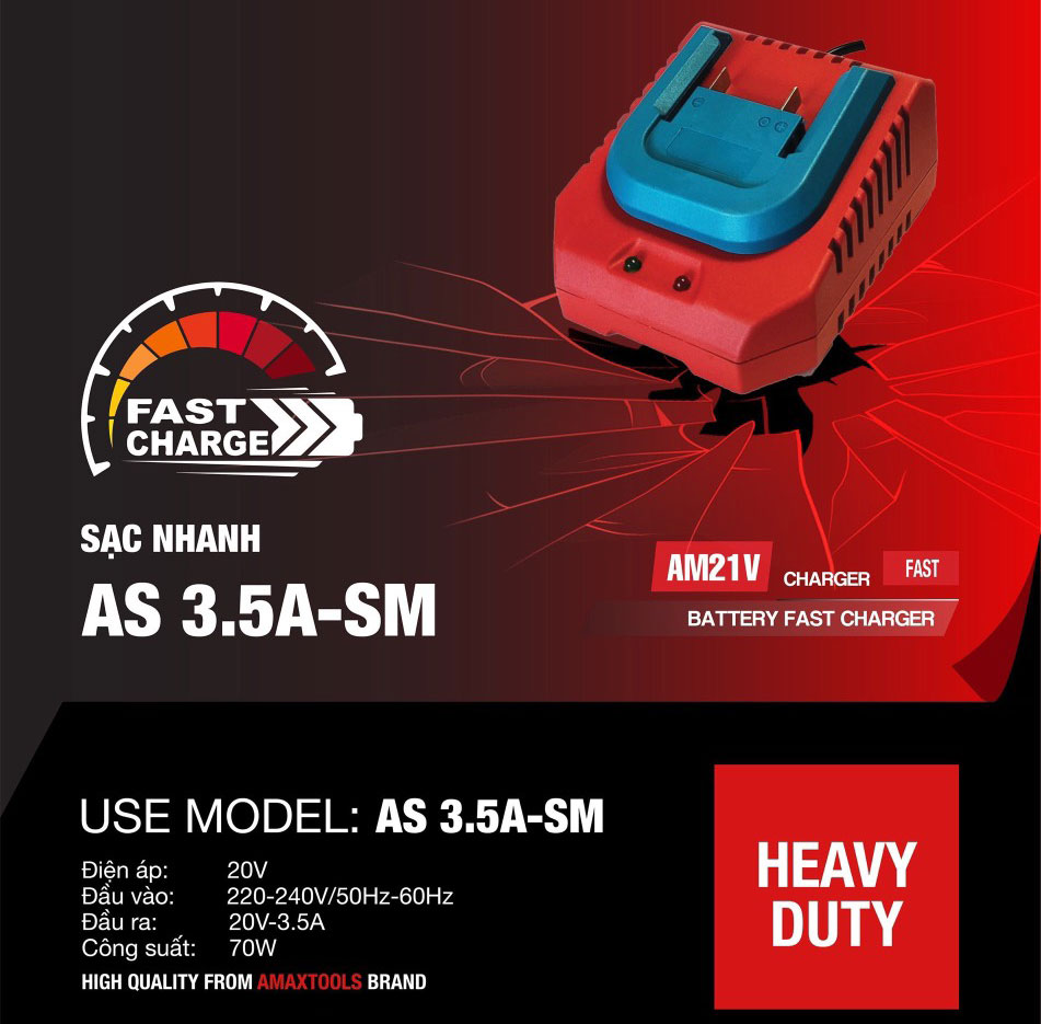 Sạc pin Amax AS3.5A-SM