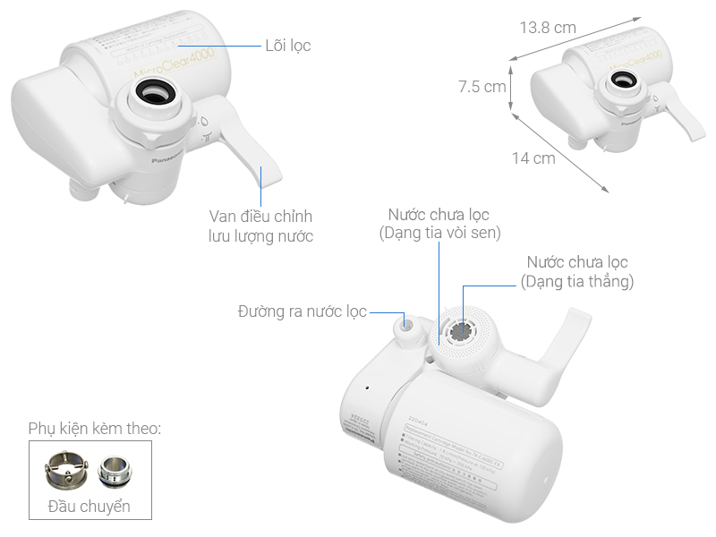 Thiết bị lọc nước tại vòi  