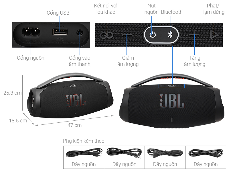 Loa Bluetooth JBL Boombox 3