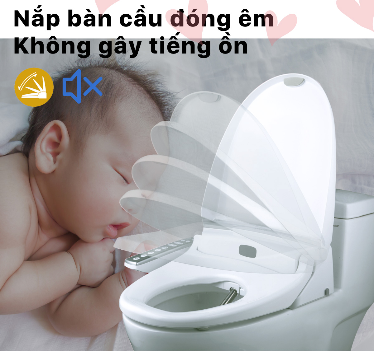 Nắp bồn cầu điện tử  