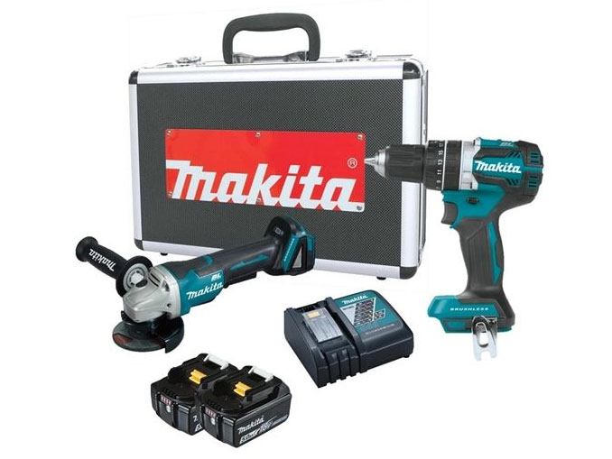 Bộ sản phẩm (DHP484＋DGA408) Makita DLX2215TX2