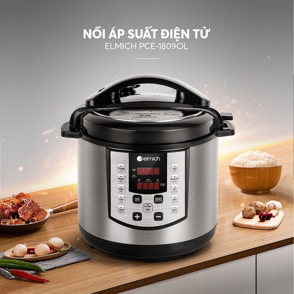 Nồi áp suất điện đa năng Elmich PCE-1809OL