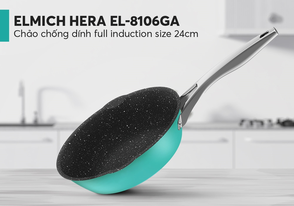 Chảo chống dính Full induction Elmich Hera EL-8106GA