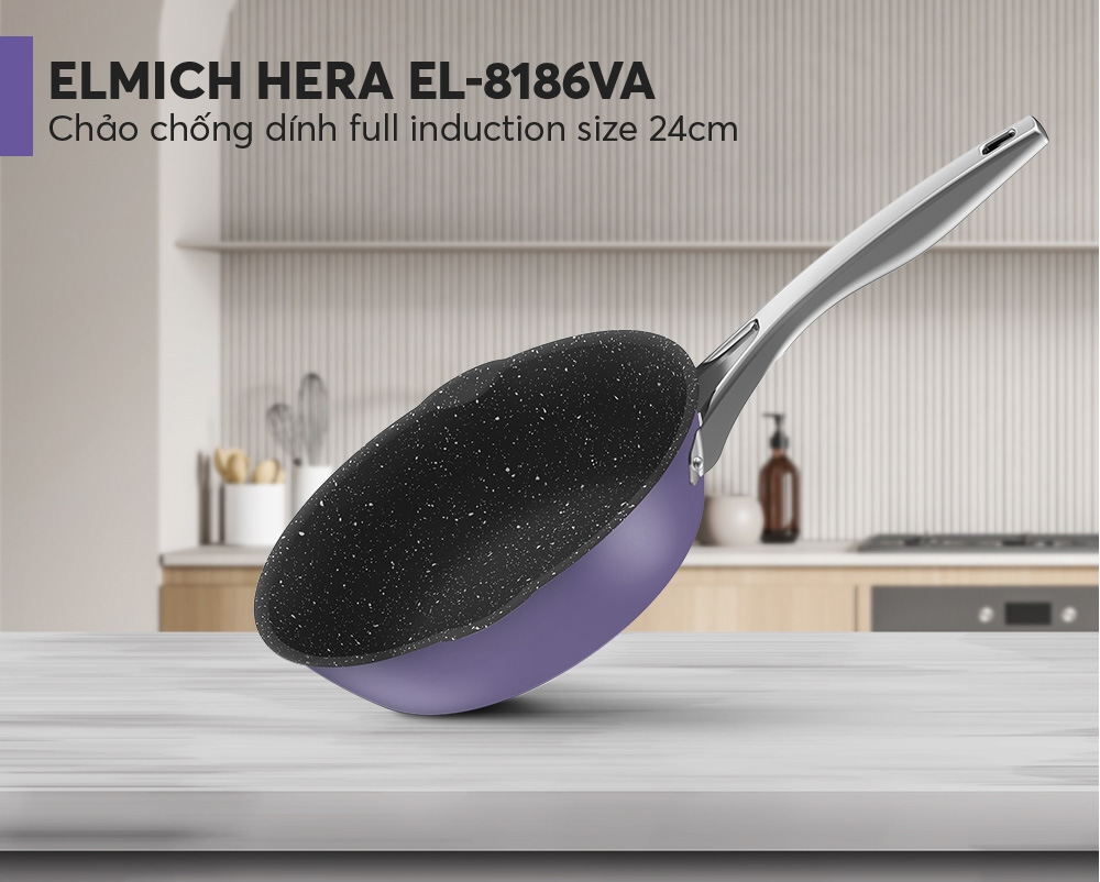 Chảo chống dính Full induction Elmich Hera EL-8186VA