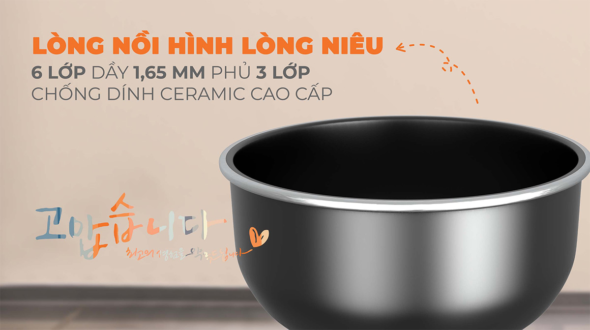 Nồi cơm điện lòng niêu