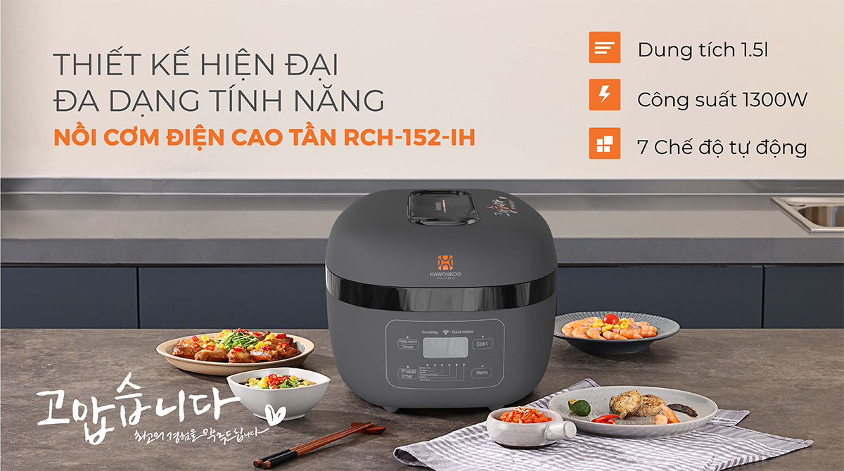 Nồi cơm điện cao tần Hawonkoo RCH-152-IH