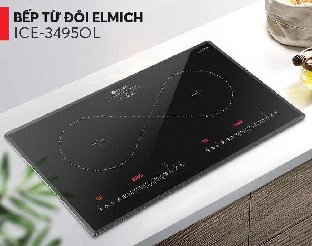 Bếp từ Elmich ICE-3495OL có thiết kế sang trọng