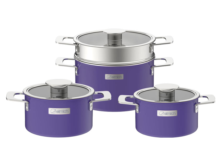 Bộ nồi Inox liền khối Elmich Hera EL-8192
