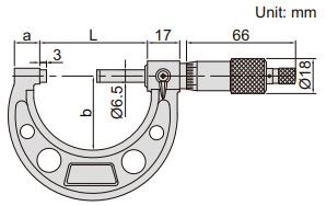 Panme cơ khí đo ngoài Insize 3203-175A