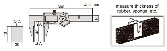 Thước kẹp điện tử mỏ phẳng Insize 1172-200