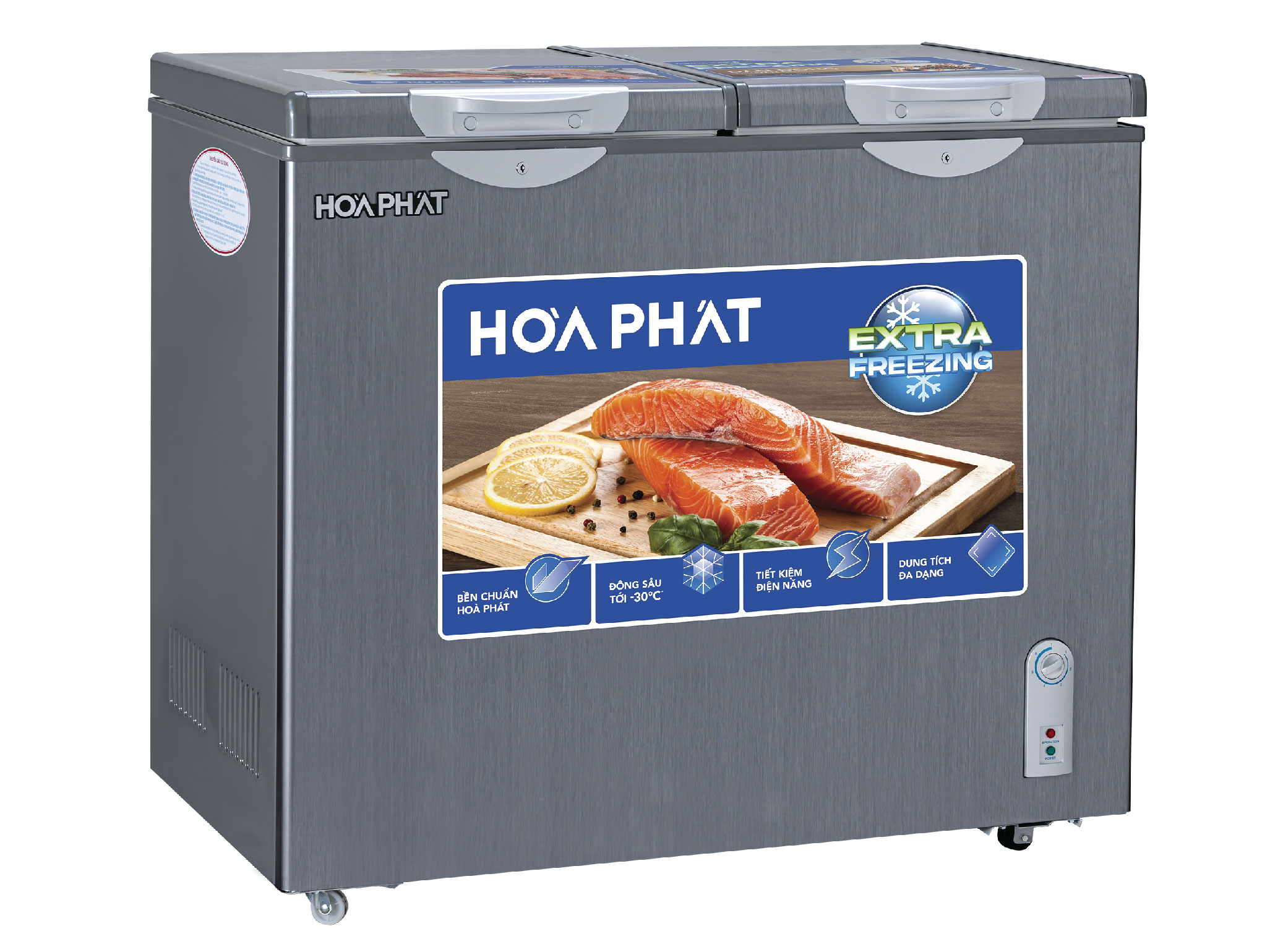 Tủ đông Hòa Phát 2 ngăn 2 cánh HPF BD6205G