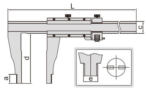 Thước kẹp cơ khí Insize 1214-500