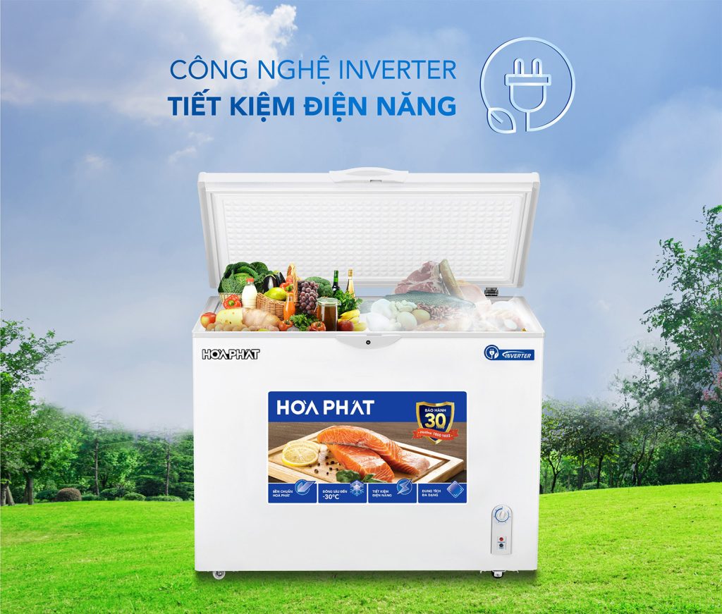 Tủ đông Hòa Phát Inverter 1 ngăn 1 chế độ đông HPF AD8252