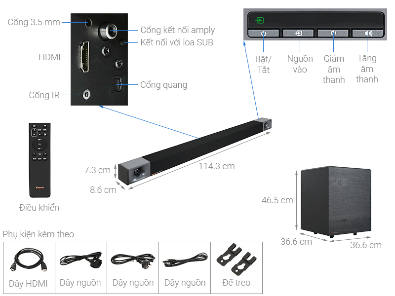 Loa Soundbar Klipsch Cinema 600