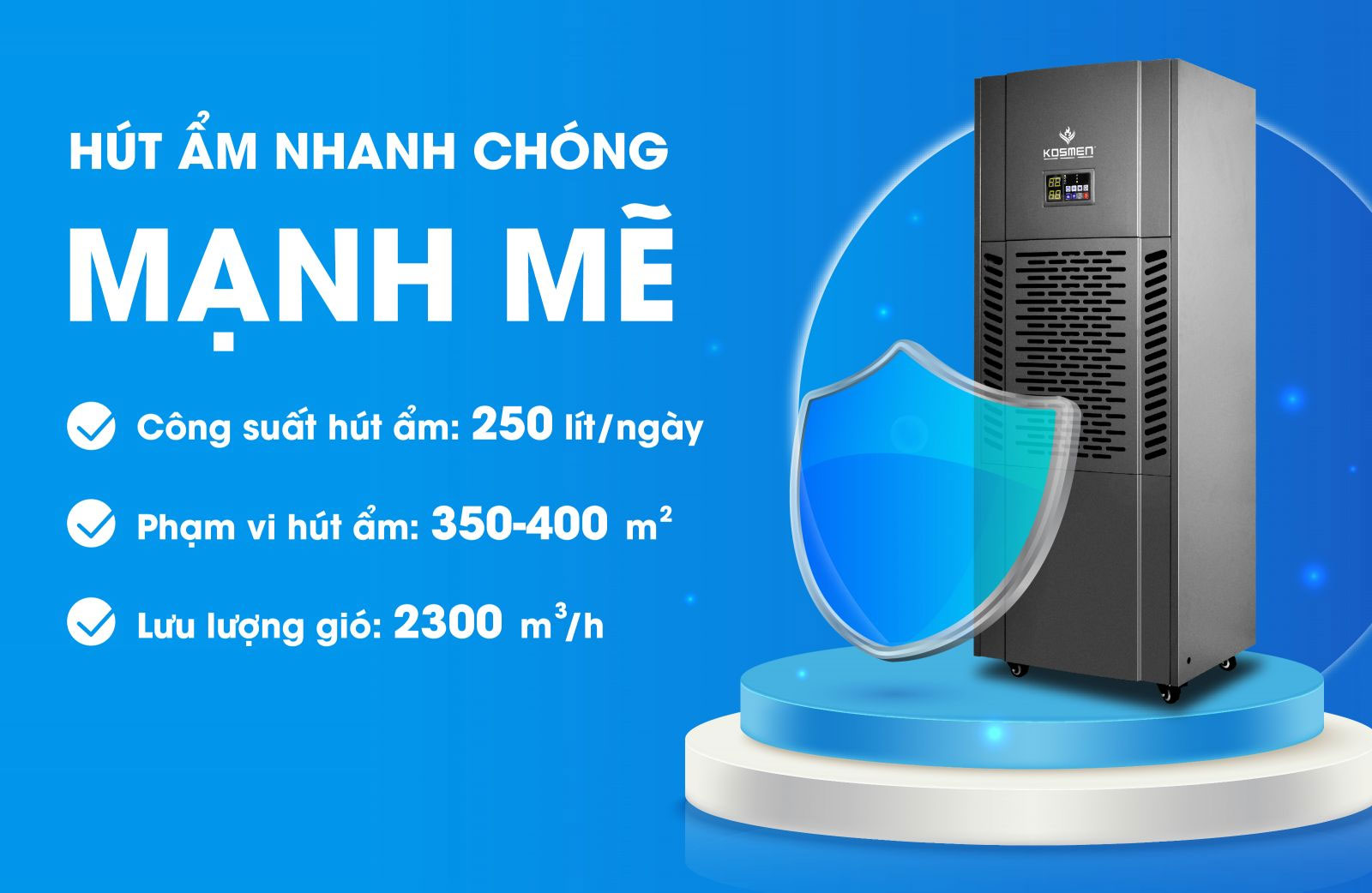 Máy hút ẩm công nghiệp Kosmen 