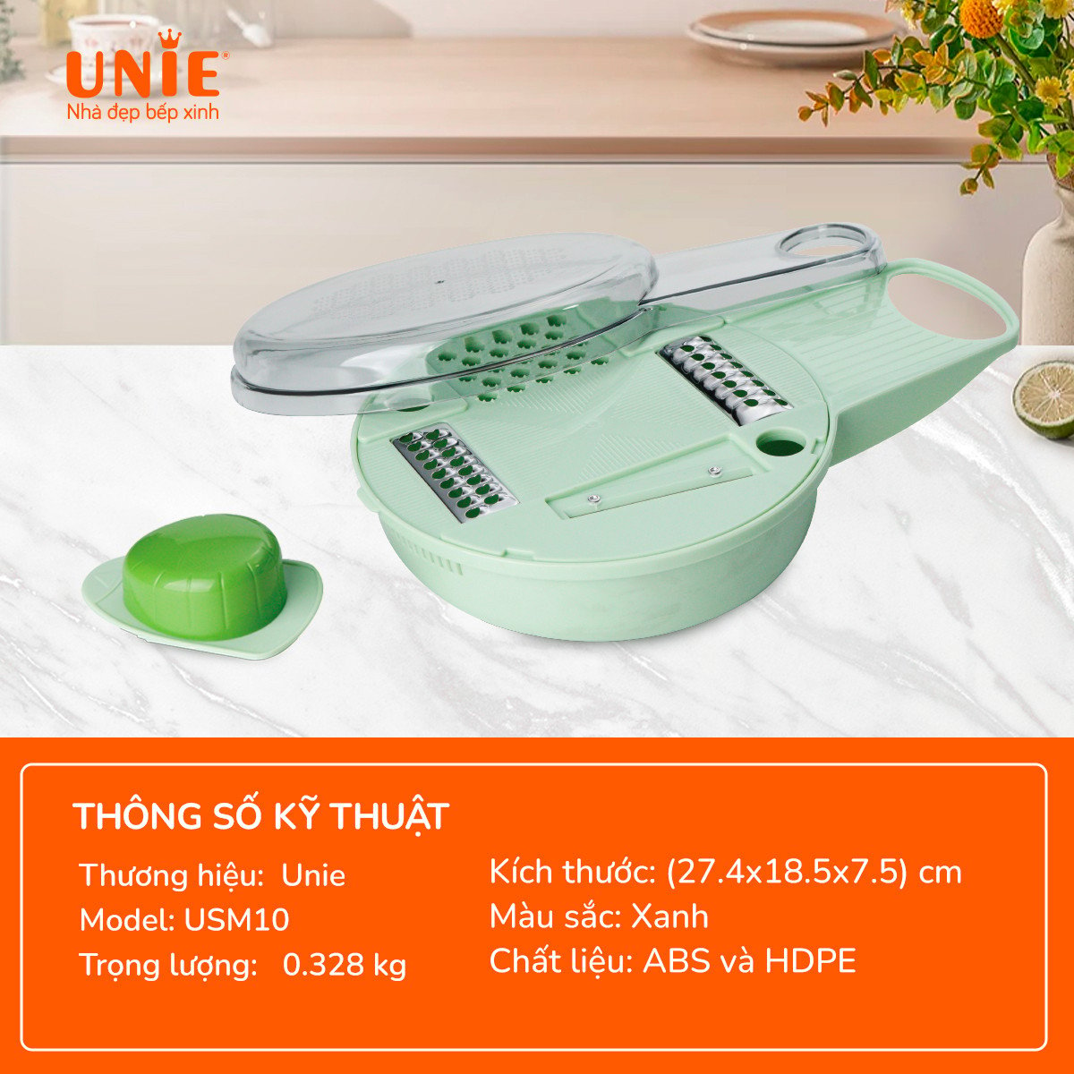 Bộ dụng cụ cắt thái rau củ Unie  