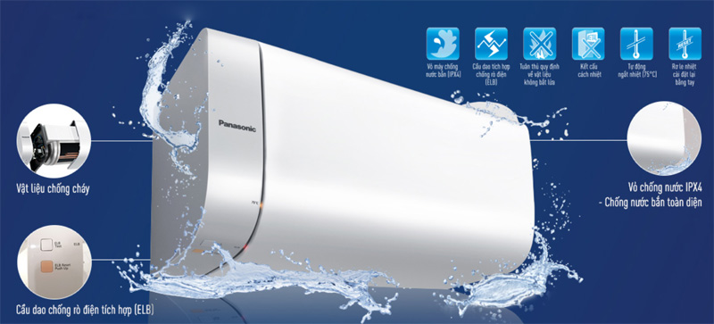 Panasonic DH-20HBMVW thiết kế an toàn, chống giật