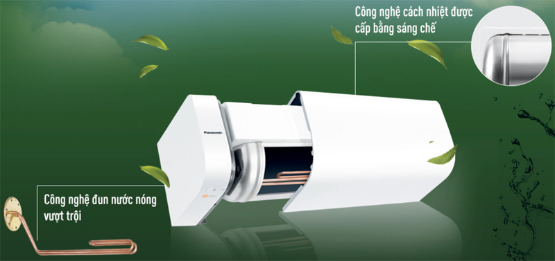 Bình nước nóng Panasonic DH-20HBMVW có lớp foam cách nhiệt dày