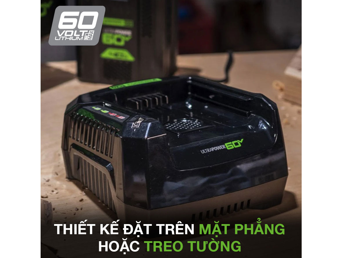Bộ sạc pin nhanh Greenworks Pro 60V CAC814 (2936107AU)