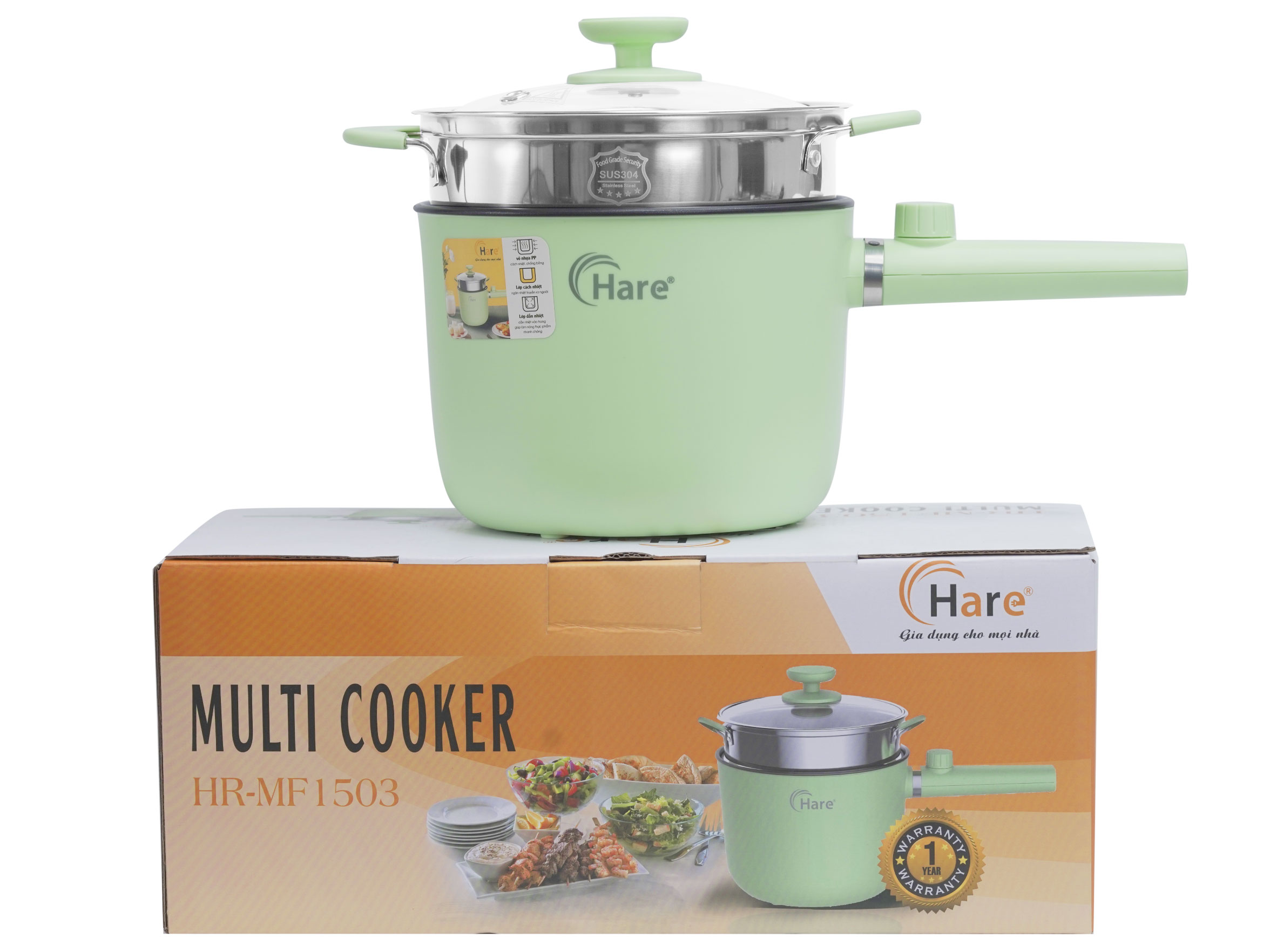 Nồi lẩu điện đa năng mini Hare HR-MF1503 
