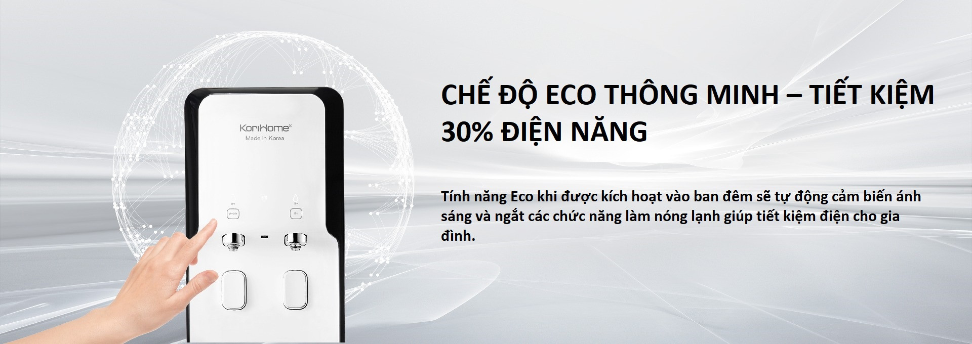 Máy lọc nước nóng lạnh Korihome  