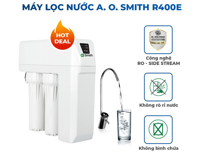 Ưu điểm máy lọc nước A.O.Smith R400E