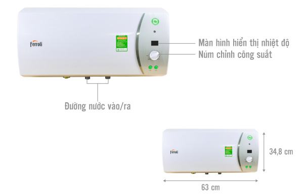 Bình nóng lạnh Ferroli VERDI 30 AG+