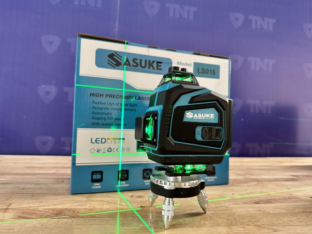 Máy cân bằng tia Laser 16 tia xanh Sasuke LS016