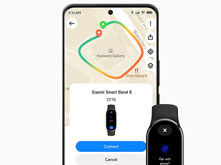 Đồng hồ thông minh Xiaomi Smart Band 8 kết nối với điện thoại
