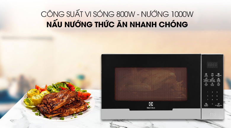 lò vi sóng Electrolux EMG23DI9EBP 23 lít có công suất lớn