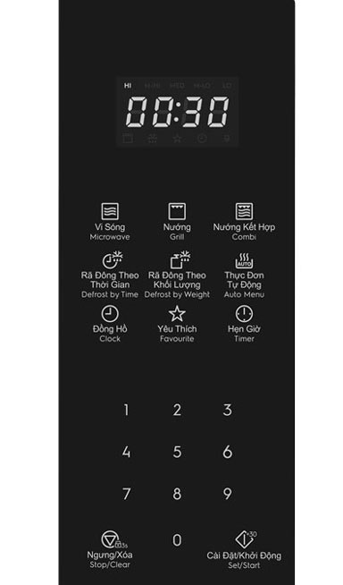 lò vi sóng Electrolux có nướng 23 lít EMG23DI9EBP có nhiều tính năng, tiện ích