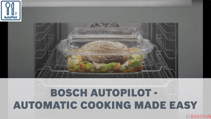 Lò vi sóng Bosch BFL634GS1B tích hợp sẵn 7 chương trình nấu tự động