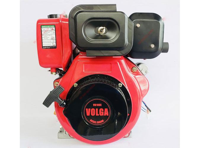 Động cơ nổ chạy dầu Volga VD-188E (Đề nổ)