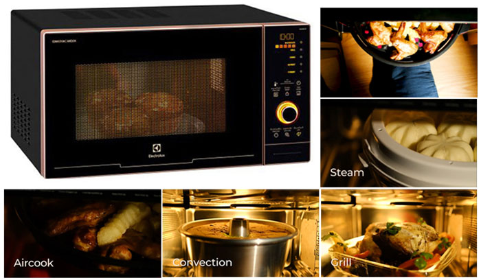 lò vi sóng Electrolux EMS3082CR được trang bị chức năng đa dạng