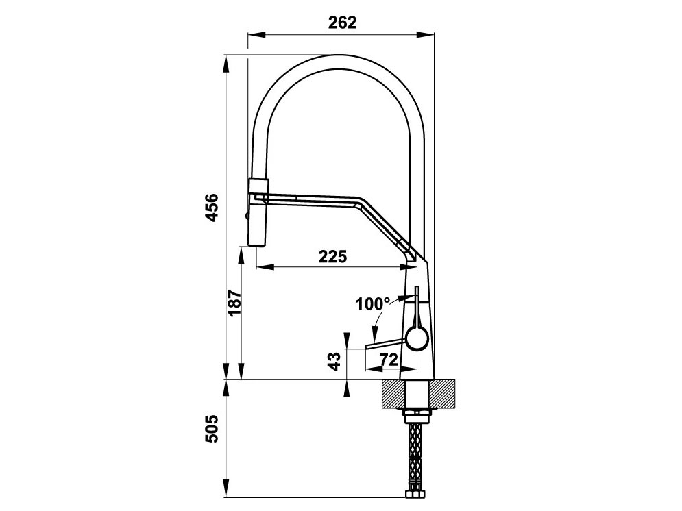 Vòi rửa chén Hafele Hydros HT20-CH1F187