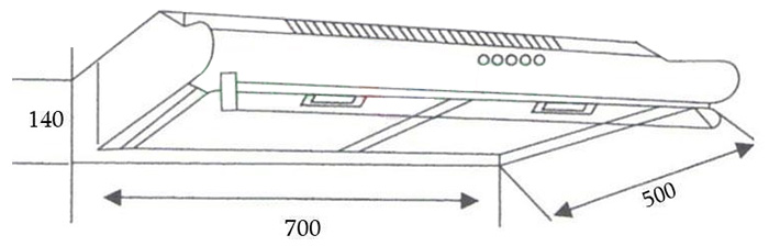 Máy hút khử mùi Capri CR 270I