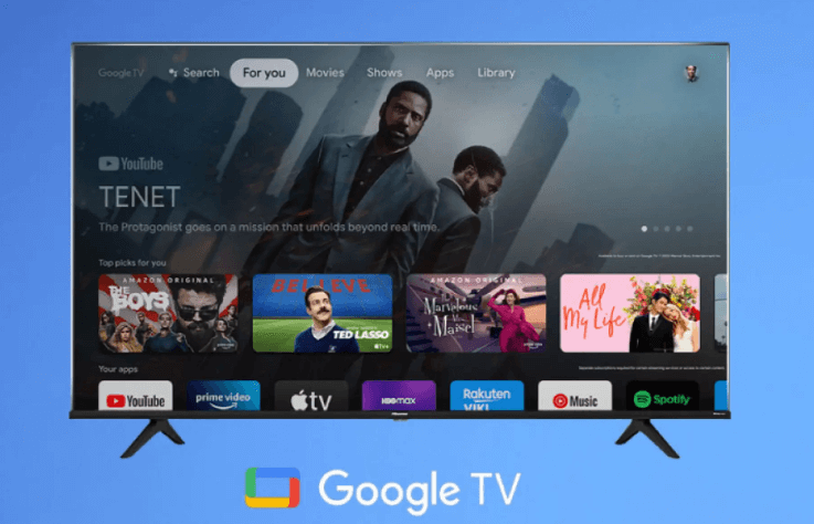 Tivi 75A6500H của Hisense sử dụng hệ điều hành Android với giao diện Google TV