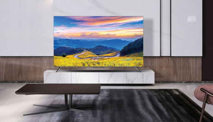 Smart tivi AQUA 75 inch LE75AQTS5UG có thiết kế hiện đại