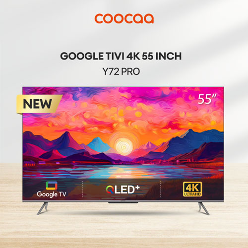 Hình ảnh Google tivi 55 inch Coocaa 55Y72 Pro