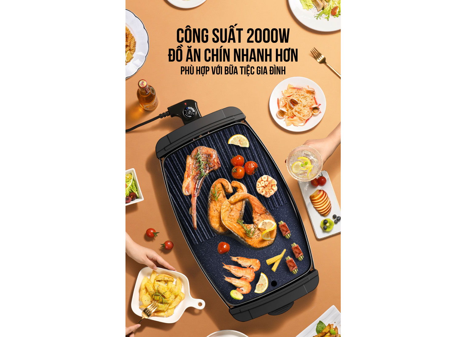 Bếp nướng điện không khói Coex CEG-2123